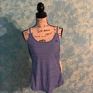 Blue active adidas tank top